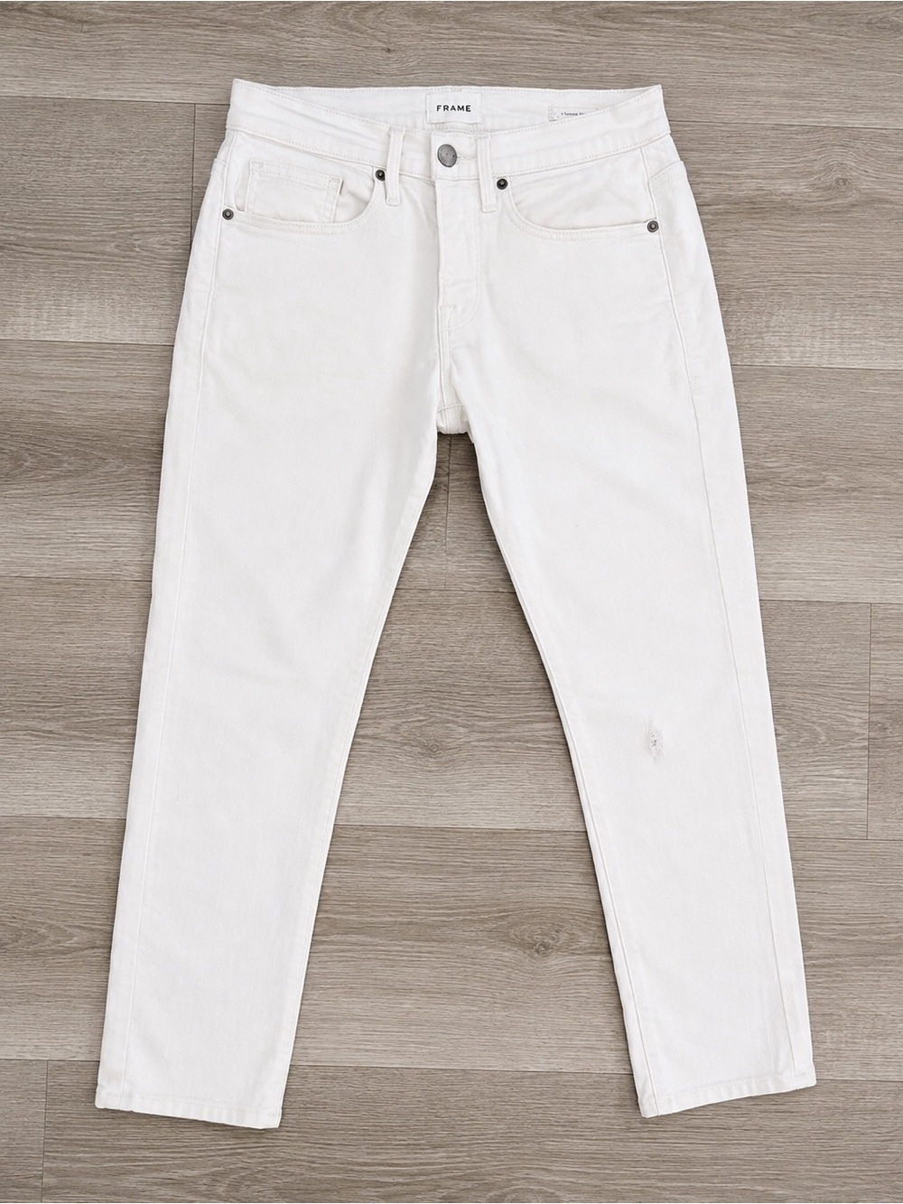 FRAME L’Homme Slim White Jeans Men’s 29 Designer Stretch Denim